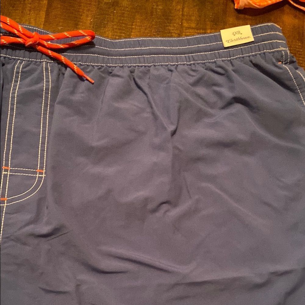 NWT Roundtree & Yorke Blue and Red Board Shorts 4XB